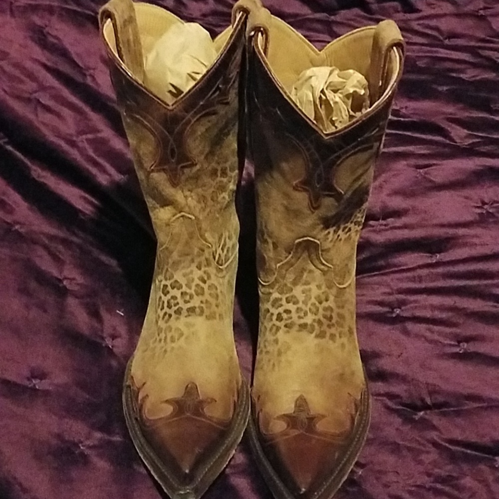 Old Gringo brand new w/o box 7.5 leopard cowgirl b